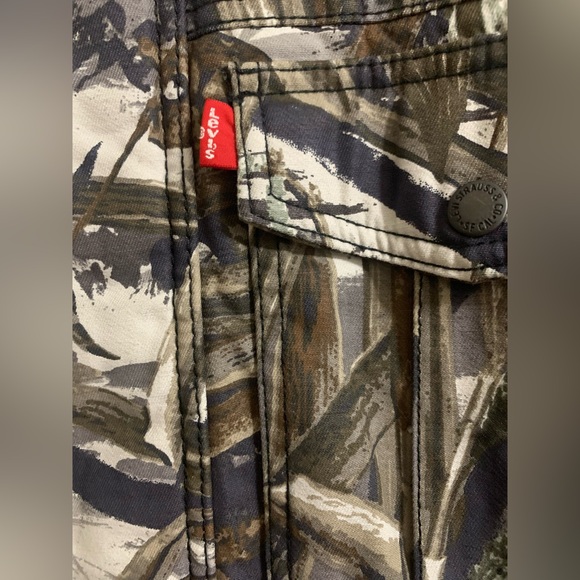 Levis Mens Sherpa Lined Real Tree Removable Hood Trucker Jacket NEW Sizes XL-XXL - Picture 4 of 12